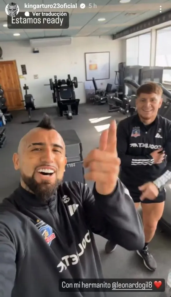 Captura de la historia de Instagram de Arturo Vidal.