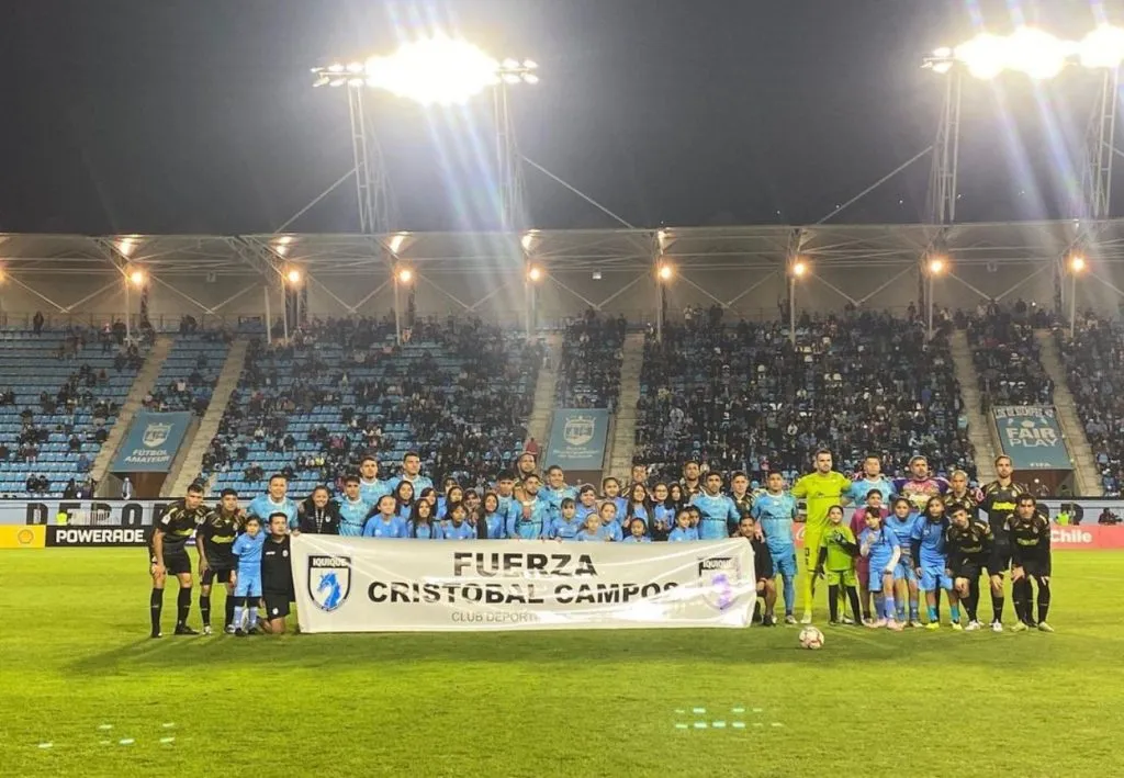 Cristóbal Campos recibió potente mensaje de apoyo en el duelo entre Deportes Iquique y Coquimbo Unido.