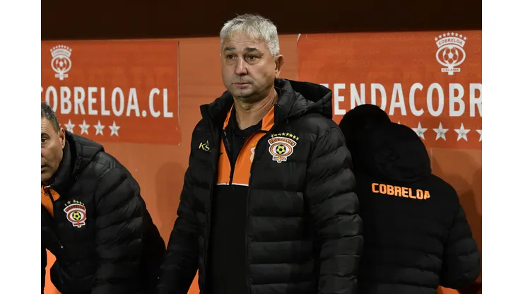 Dalcio Giovagnoli entrega su análisis tras el partido de Cobreloa ante Colo Colo. (Foto: Photosport)