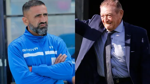 Hernán Godoy felicita a Víctor Quintanilla. (Foto: Photosport)