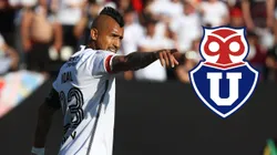 Arturo Vidal lanza sus dardos contra la U (Foto: Dragomir Yankovic/Photosport)