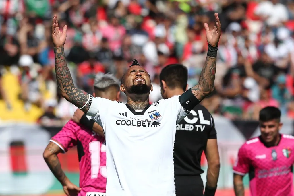 Arturo Vidal celebrando el triunfo ante Palestino | FOTO: Javier Salvo/Photosport