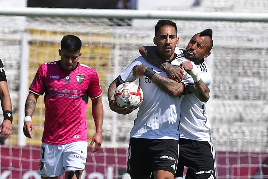 Correa anotó el 1-1 de Colo Colo ante Palestino. | Foto: Photosport