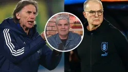 Juan Cristóbal Guarello hace potente comparación entre los estrategas de Chile y Uruguay. (Foto: Photosport | La Hora de King Kong)