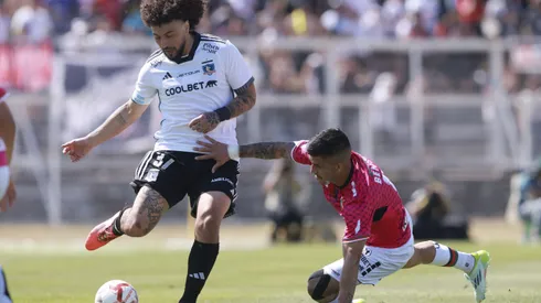 Maximiliano Falcón se dio cuenta que Colo Colo iba a dar vuelta el partido ante Palestino. (Foto: Photosport)