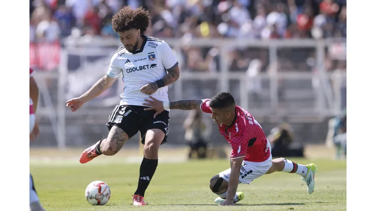Maximiliano Falcón se dio cuenta que Colo Colo iba a dar vuelta el partido ante Palestino. (Foto: Photosport)
