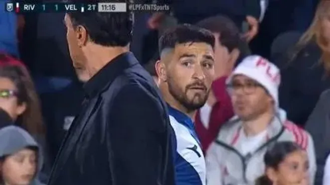 Quinteros y su cruce con Gómez | Foto: Captura