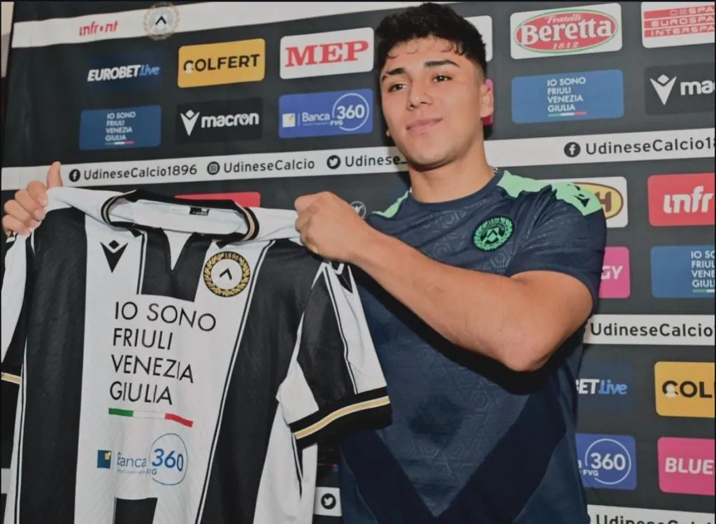 Pizarro aún no ha podido debutar en Udinese | Foto: Instagram