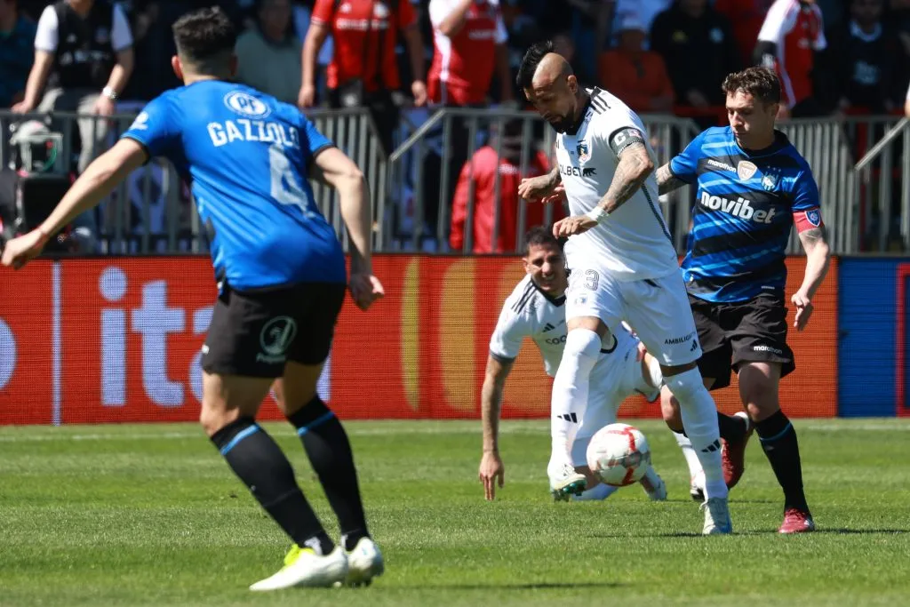 Arturo Vidal fue titular en el compromiso de Colo Colo ante Huachipato. (Foto: Photosport)