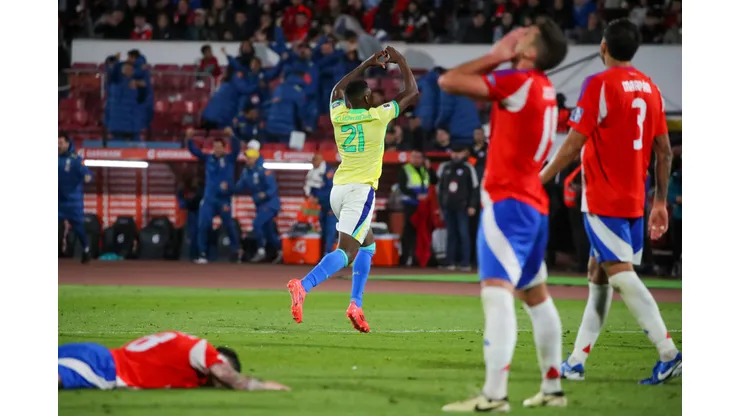 Chile pierde ante Brasil en el Estadio Nacional. (Foto: Photosport)