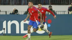 Eduardo Vargas abrió el marcador para Chile ante Brasil. (Foto: Felipe Zanca/Photosport)