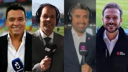 Claudio Palma, Alejandro Lorca, Patricio Barrera e Ignacio Valenzuela son los principales relatores de TNT Sports Chile.