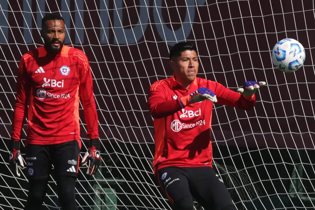 Cortés junto a Vigouroux entrenando en Juan Pinto Durán | FOTO: Jonnathan Oyarzun/Photosport