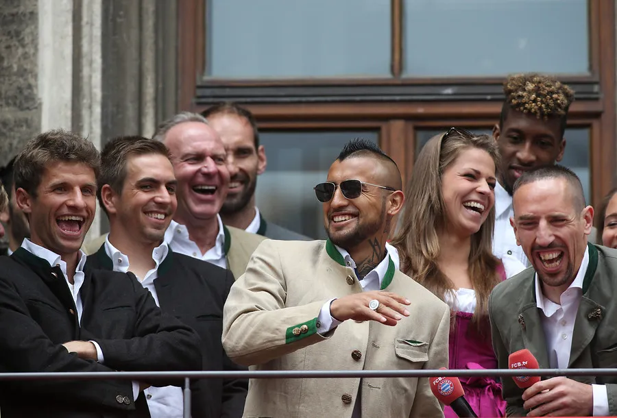 Vidal compartió con Ribéry en Bayern Múnich. | Foto: Photosport