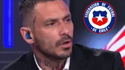 Mauricio Pinilla se encomendó a esta figura de La Roja ante Brasil.