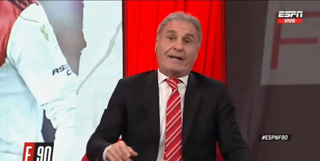 Ruggeri no se la dejó pasar al King (Captura)