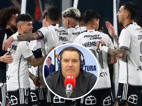 Cristián Caamaño le da con todo a delantero de Colo Colo