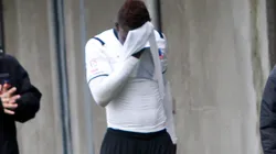 Futbol, Nublense v Colo Colo. Copa Chile MTS 2015 El jugador de Colo Colo Modou Lamin Jadama en accion durante el partido por Copa Chile en el estadio Bicentenario Nelson Oyarzun en Chillan, Chile. 02/08/2015 Dragomir Yankovic/Photosport******** Football, Nublense v Colo Colo. Copa Chile MTS 2015 The Colo Colo's player Modou Lamin Jadama in action during the Copa Chile football match held at the Bicentenario Nelson Oyarzun stadium in Chillan, Chile. 02/08/2015 Dragomir Yankovic/Photosport