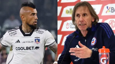 Arturo Vidal se lanza con todo contra Ricardo Gareca. (Foto: Photosport)