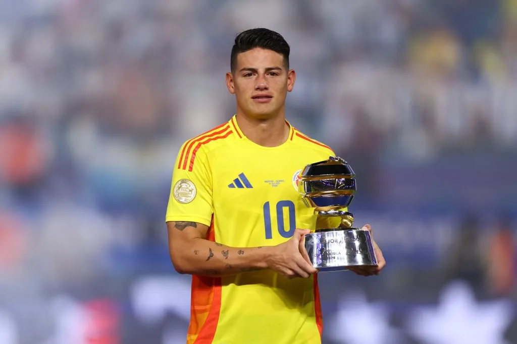 James Rodríguez fue elegido el mejor jugador de la Copa América 2024. (Foto: Maddie Meyer/Getty Images)