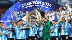 Racing Club se coronó campeón de la Copa Sudamericana. Fue festejado por Marcelo Barticciotto.