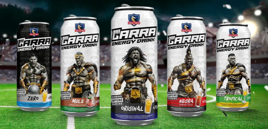 Estas son las cinco variadades de “Garra Energy Drink”.