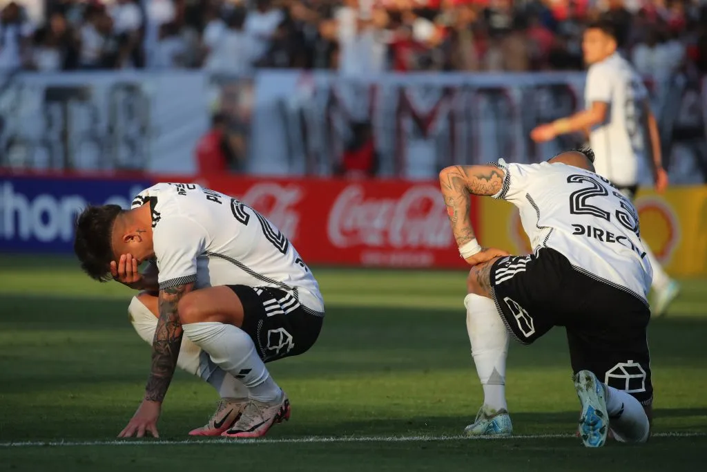 El lamento de Guillermo Paiva con la camiseta de Colo Colo. (Foto: Photosport)