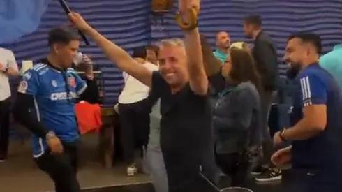 Gustavo Álvarez festejó el título de Universidad de Chile.