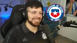 El streamer argentino aplaudió la reacción de Chile ante Venezuela.