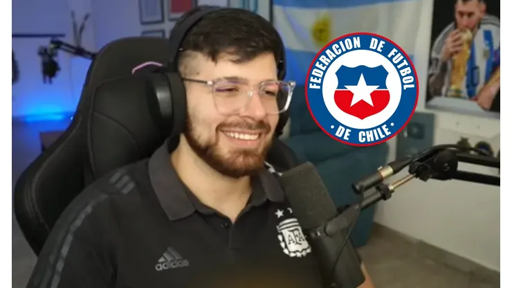 El streamer argentino aplaudió la reacción de Chile ante Venezuela.