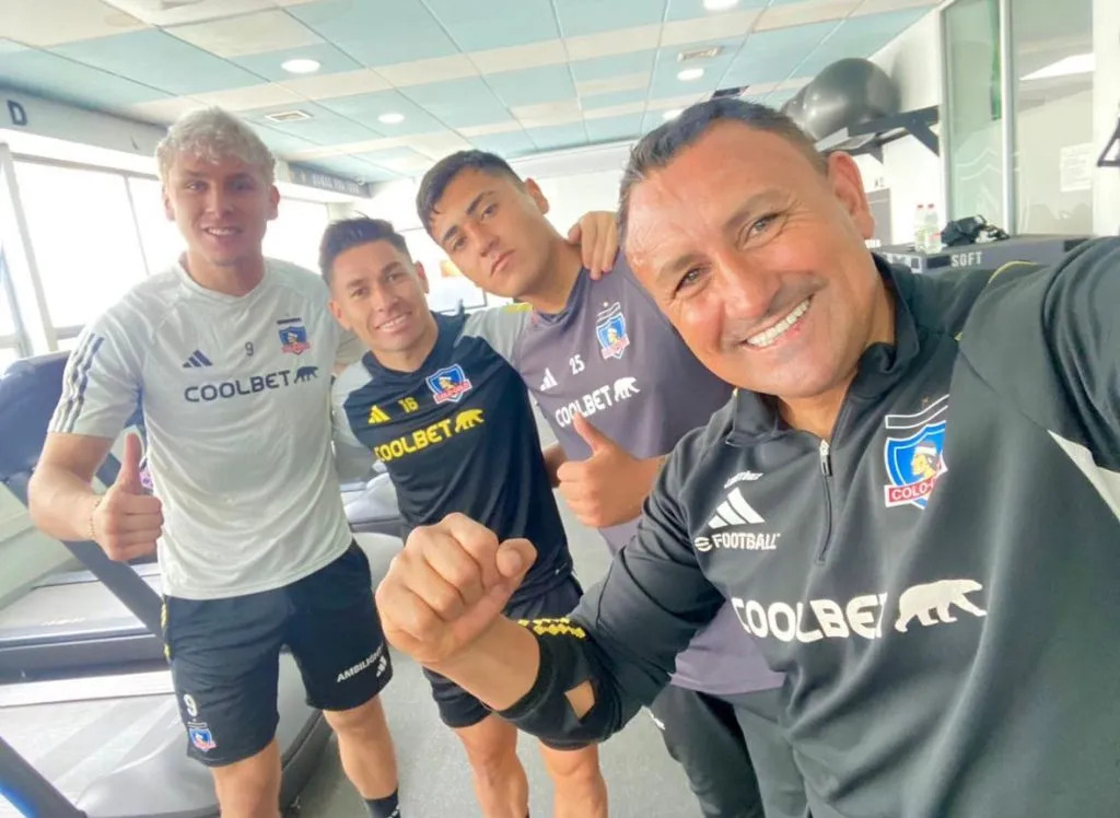 De izquierda a derecha: Martín Ballesteros junto a Óscar Opazo, Julio Fierro y Jorge Martínez.