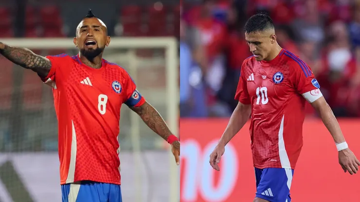 Arturo Vidal lanza palito a Alexis Sánchez. (Foto: Photosport)