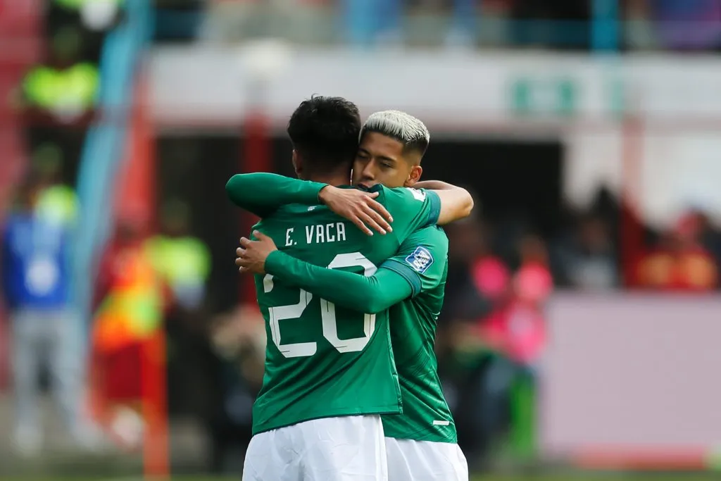 Ervin Vaca marca gol con la Selección de Bolivia ante Paraguay. (Foto: Getty)