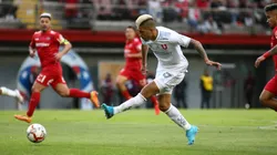 Leandro Fernández en el último partido entre Universidad de Chile y Ñublense, en la fecha 29 del Campeonato Nacional 2024.