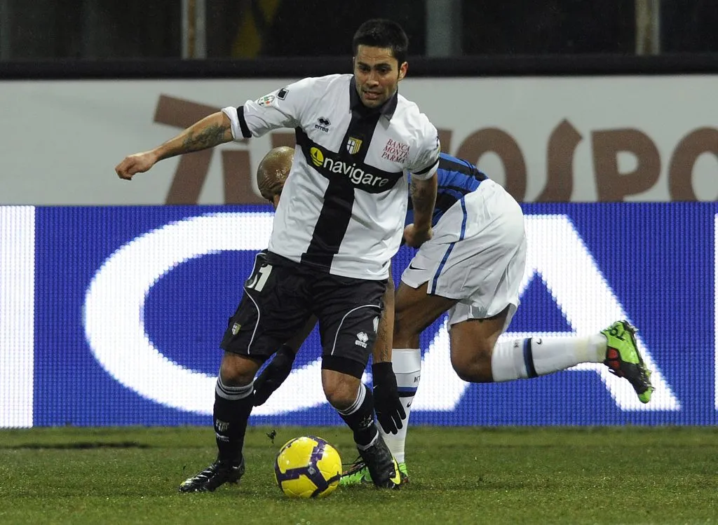 Luis Jiménez en el Parma de Italia. (Foto: Getty Images)