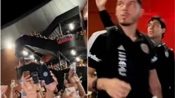 El multitudinario recibimiento a Venezuela en Chile