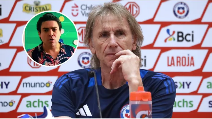 Bonvallet y lo que será el mediocampo de Chile ante Venezuela.