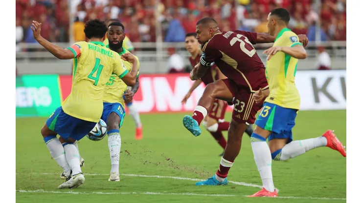 Brasil y Venezuela igualan en Maturín. (Foto: Getty)