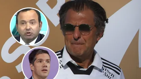 Aníbal Mosa le dio con todo a José Correa y Micheal Clark. (Foto: Photosport)