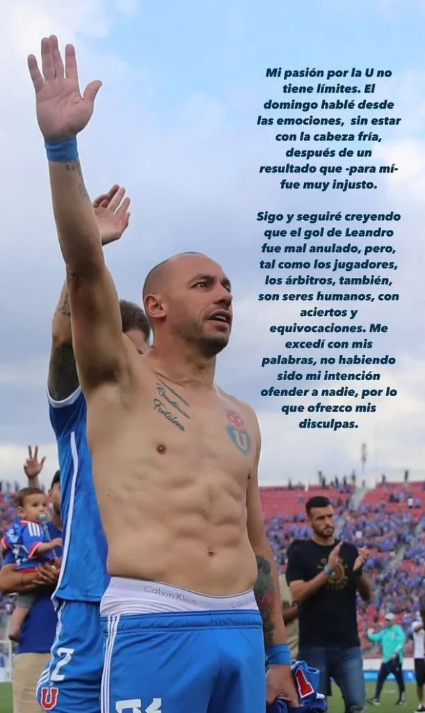 Marcelo Díaz pide disculpas. (Foto: Historias de Marcelo Díaz en Instagram)