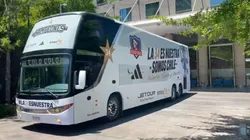 Colo Colo viajó a Rancagua en el bus de la 34. (Foto: Rodrigo Gómez)