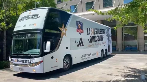 Colo Colo viajó a Rancagua en el bus de la 34. (Foto: Rodrigo Gómez)