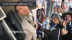 Asistente de bus le para el carro a alocada hincha alba en pleno festejo