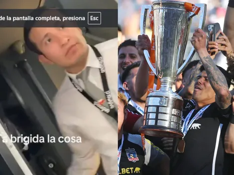 ¿Habrá sido azul? Asistente de bus le para el carro en seco a eufórica hincha alba