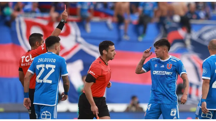 Marcelo Morales y Matías Zaldivia fueron expulsados en Universidad de Chile.