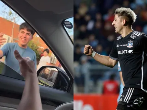 Paiva sorprendió a pequeño niño cumpleañero que se topó en la calle