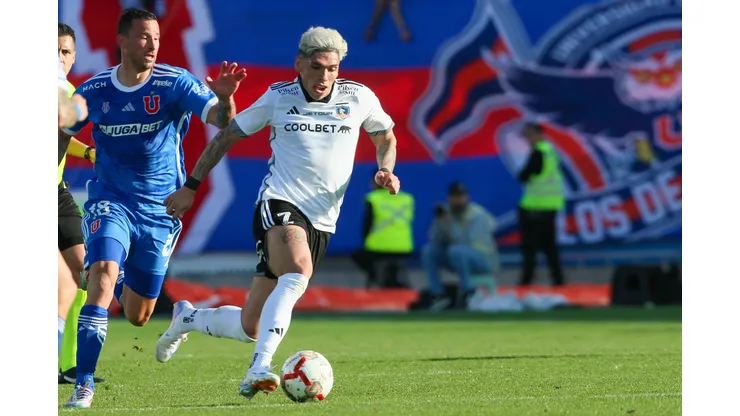 Carlos Palacios encabezó el ranking de goleadores albos 2024 (Foto: Jonnathan Oyarzun/Photosport)