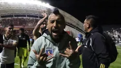 Arturo Vidal es pura alegría tras el fallo favorable a Colo Colo (Foto: Andres Pina/Photosport)