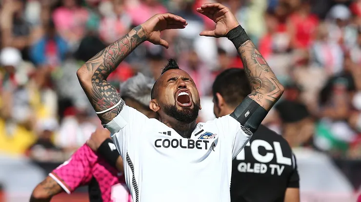 Arturo Vidal manda feroz arenga a minutos de la final ante Copiapó (Foto: Javier Salvo/Photosport)