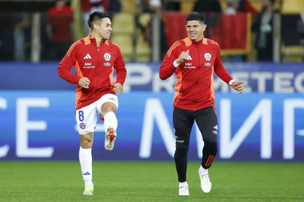 Aravena estuvo presente en el amistoso ante Albania y Francia | FOTO: Matteo Ciambelli/Photosport